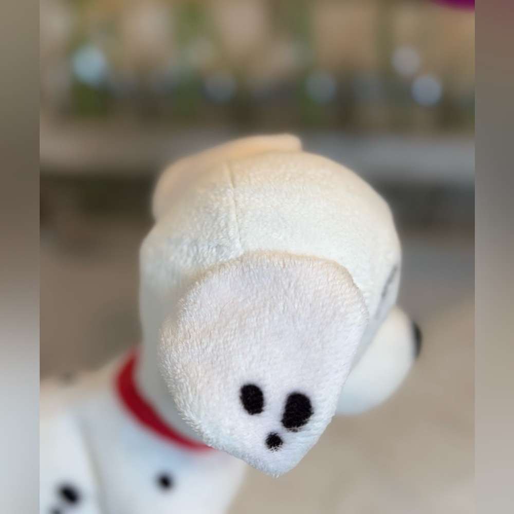 Disney Store 101 Dalmatians Lucky Plush Puppy Dog Mini 7" Small Red Collar - Picture 4 of 9